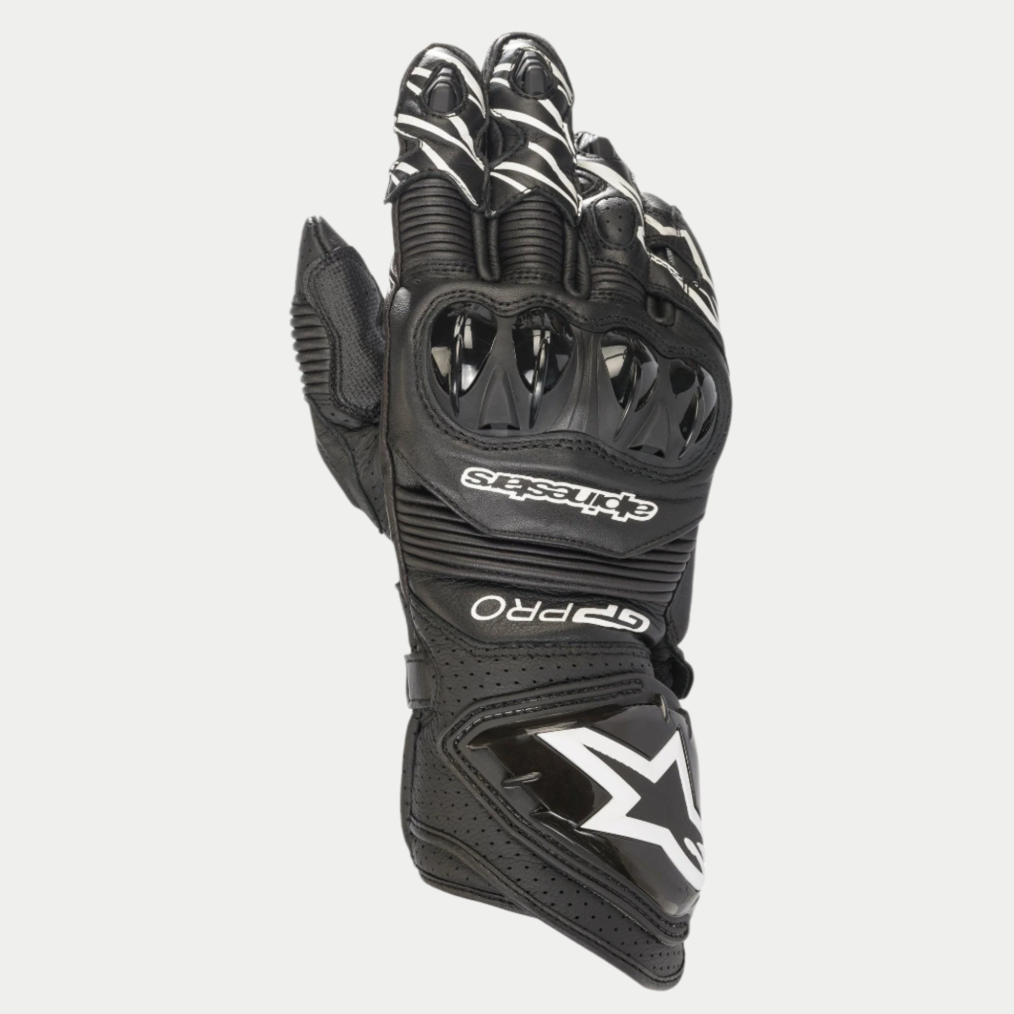 GP Pro RS3 Gloves - BLACK RACING Gloves