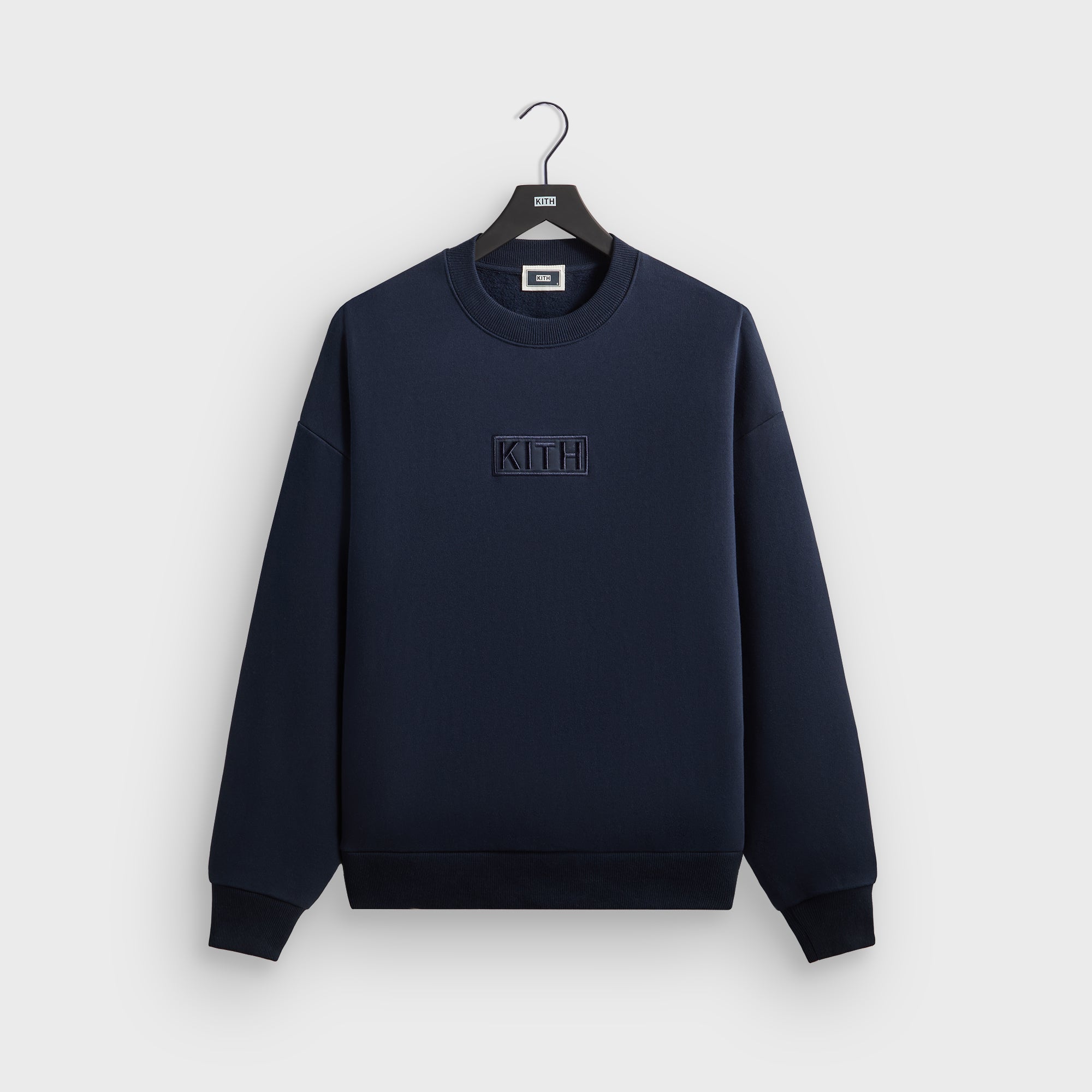 Kith Classic Logo Leopard Applique Nelson Crewneck - Black – Kith
