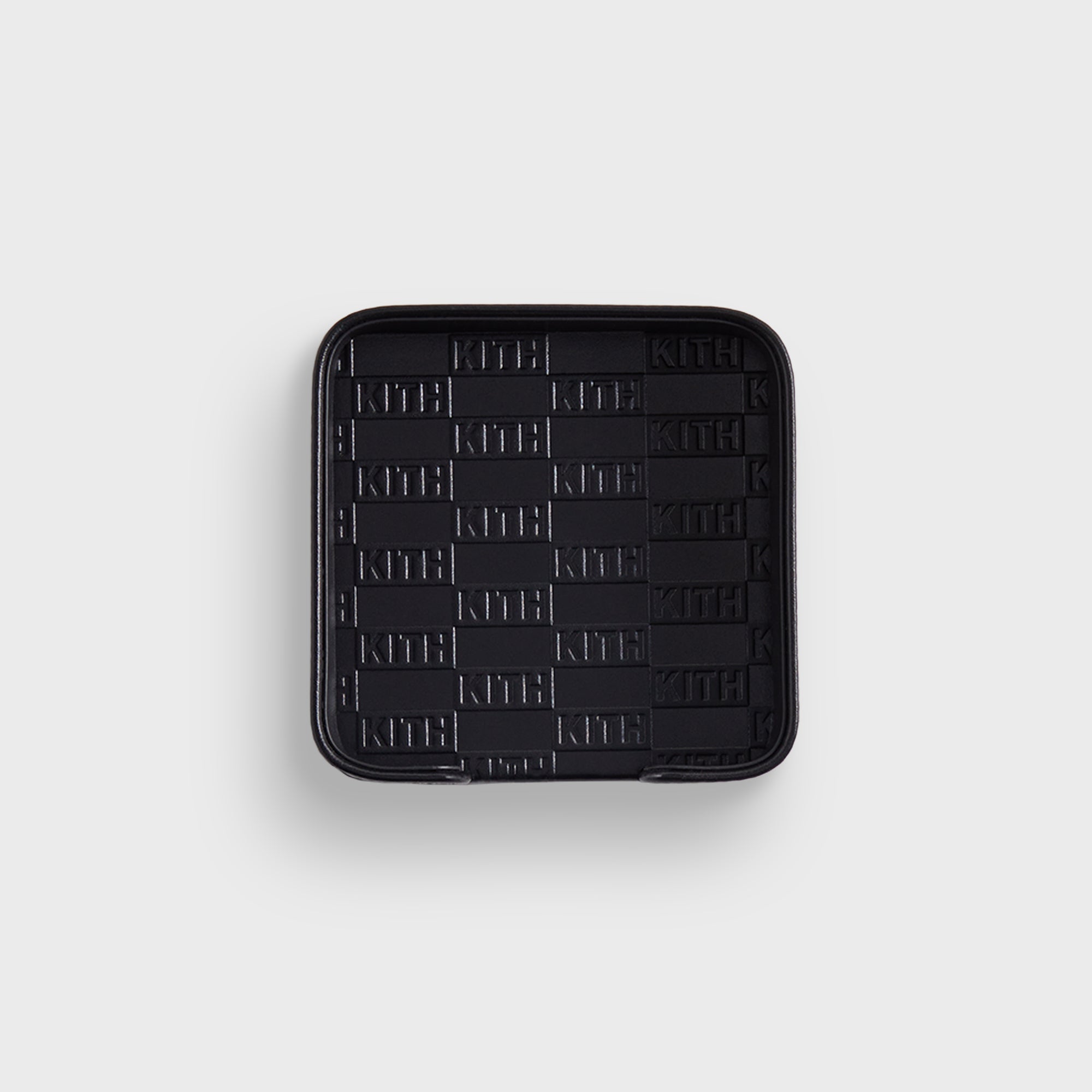 Kith Monogram Leather Coasters - Black – Kith Canada