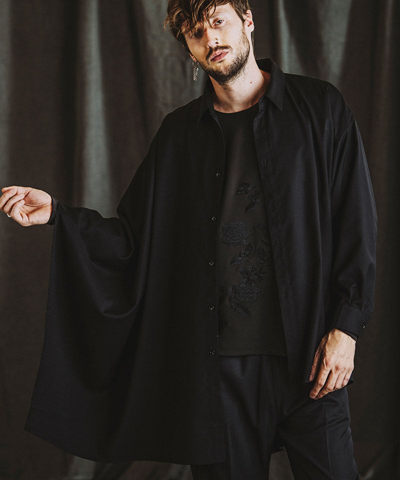 30%OFF【NO ID.(ノーアイディー)】ｱｼﾝﾒﾄﾘ-ﾎﾟﾝﾁｮSH シャツ(455006-811S