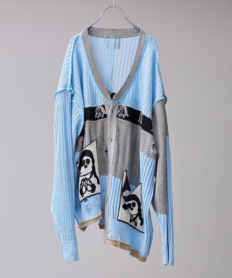 60%OFF【BODYSONG.(ボディソング)】REVERSIBLE DISTRESSED SUMMER KNIT