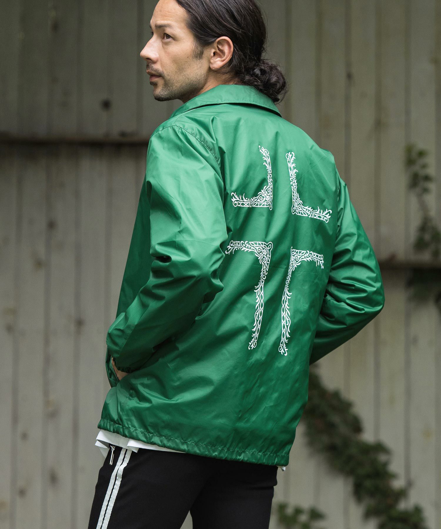 50%OFF【CAMBIO(カンビオ)】プリントコーチジャケット（Cross Frame