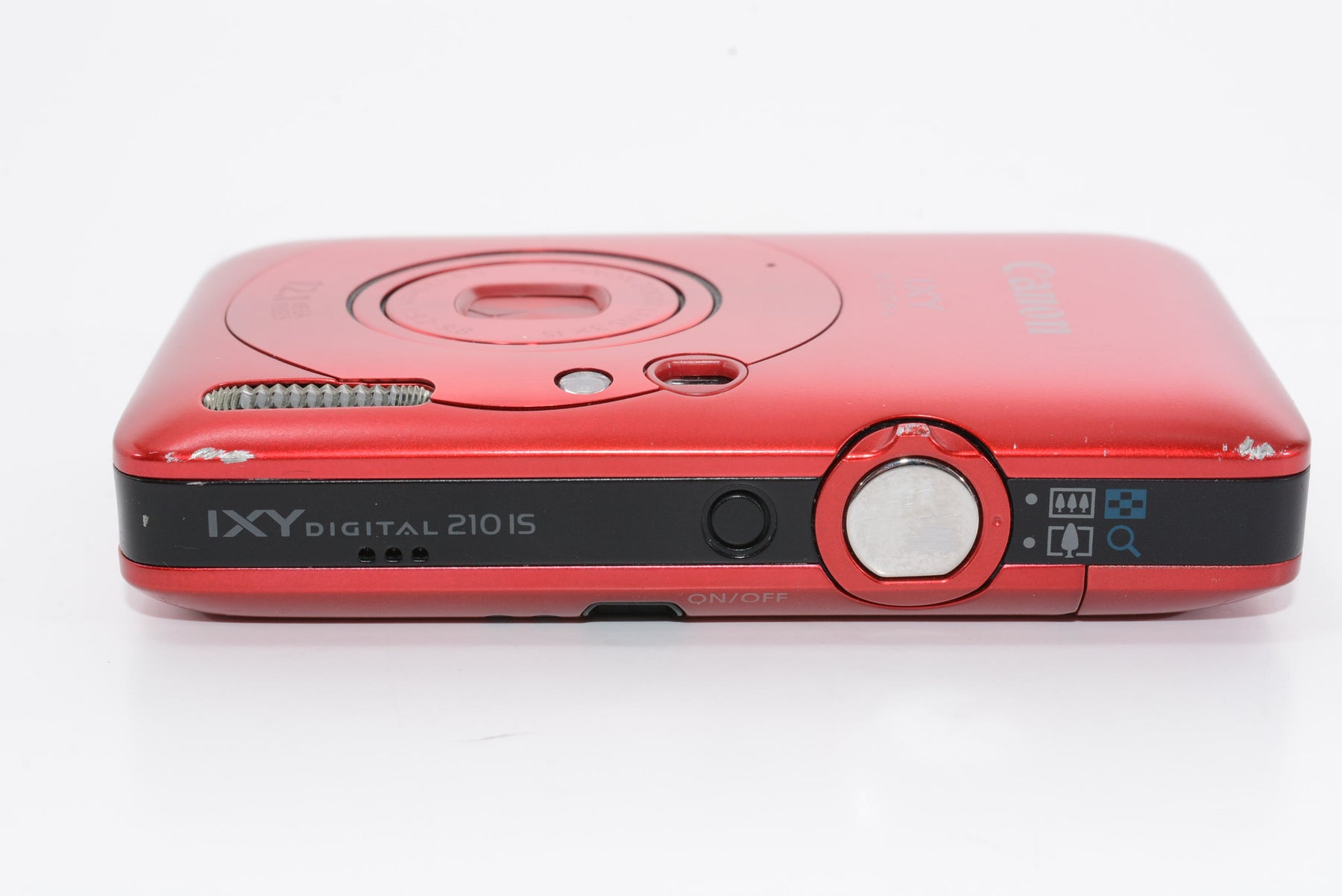 外観並級】Canon デジタルカメラ IXY DIGITAL (イクシ) 210 IS レッド