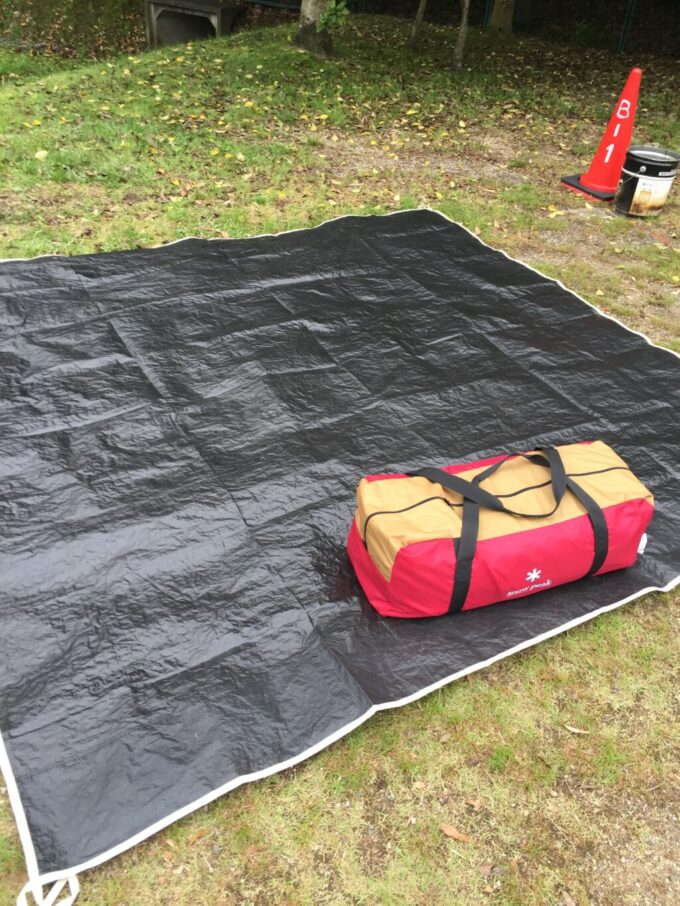 スノーピーク】アメニティドームMのインナーマットとグランドシートの