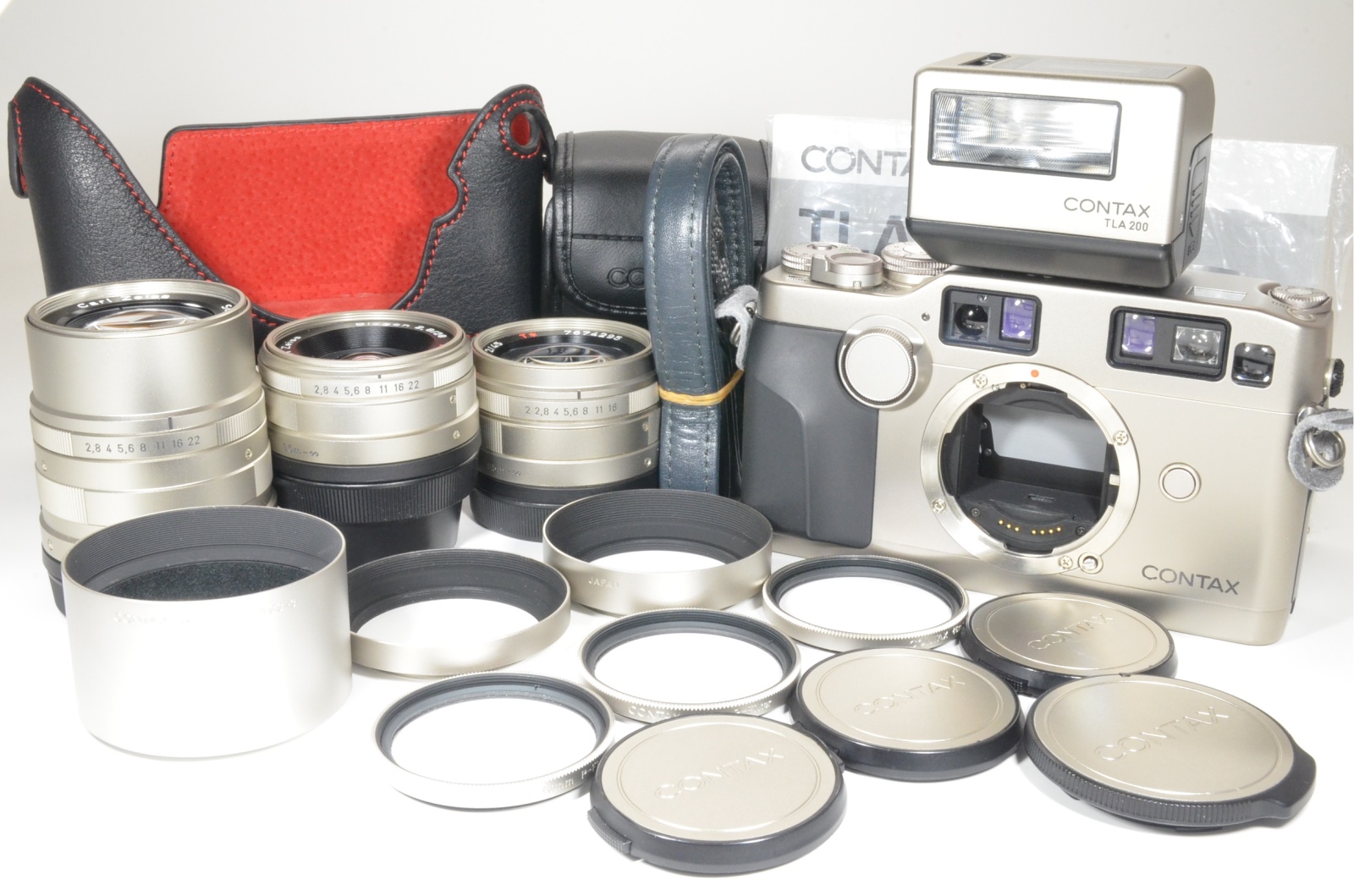 フィルムカメラ CONTAX G2 Planar 2/45 Sonnar 2.8/90 TLA フィルム