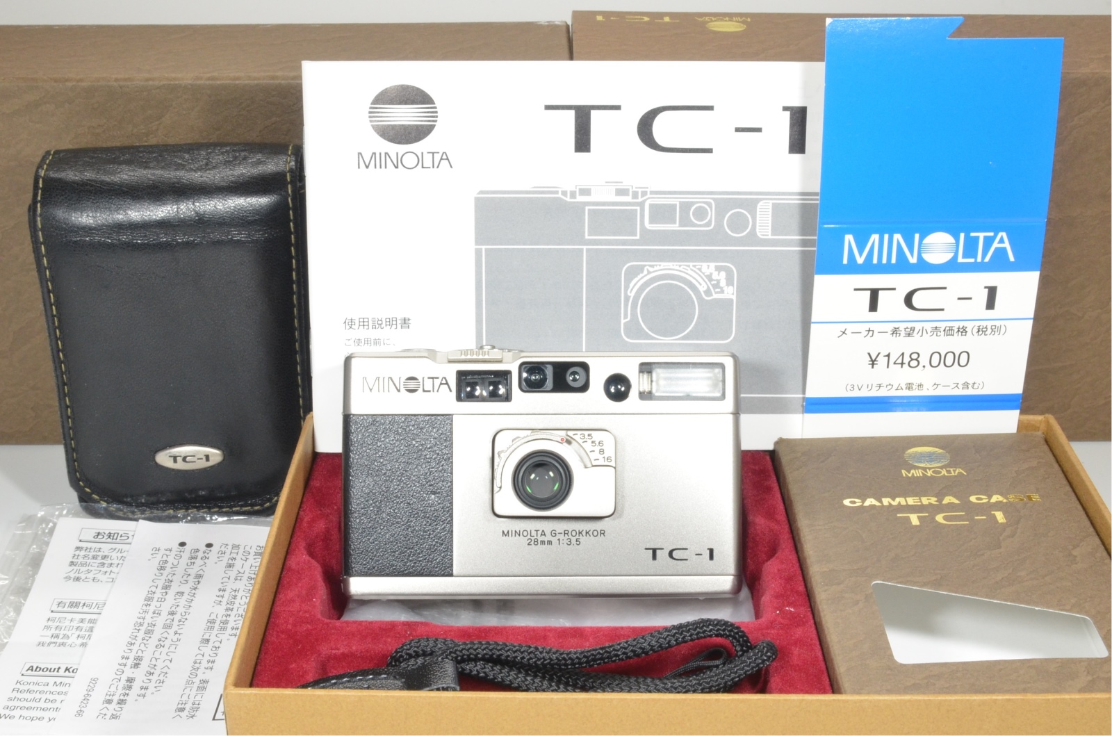 MINOLTA TC-1 Point & Shoot 35mm Film Camera 28mm f3.5 #a0966