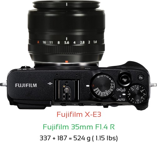 Fujifilm X-E3 Camera and Fujifilm 35mm F1.4 R Lens