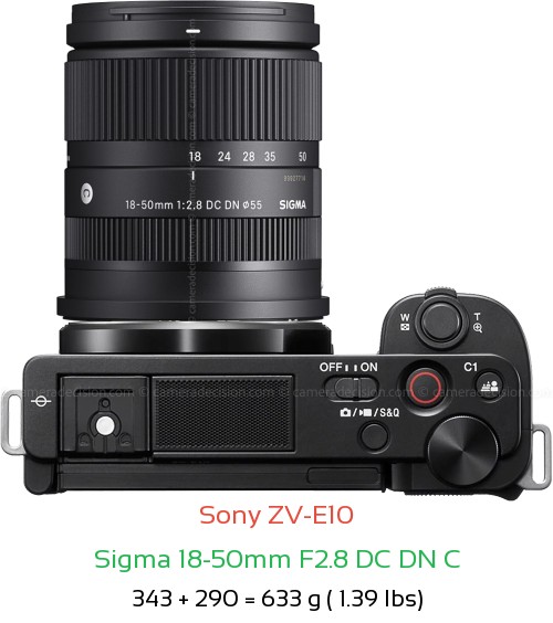 Sony ZV-E10 Camera and Sigma 18-50mm F2.8 DC DN C Lens