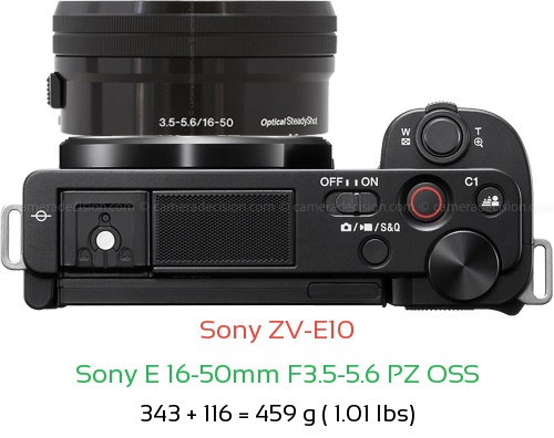 Sony ZV-E10 Camera and Sony E 16-50mm F3.5-5.6 PZ OSS Lens