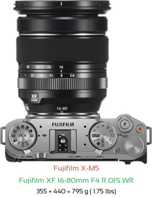 Fujifilm X-M5 Camera and Fujifilm 16-55mm F2.8 Lens