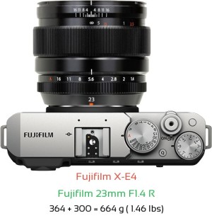 Fujifilm X-E4 Camera and Fujifilm 35mm F1.4 R Lens