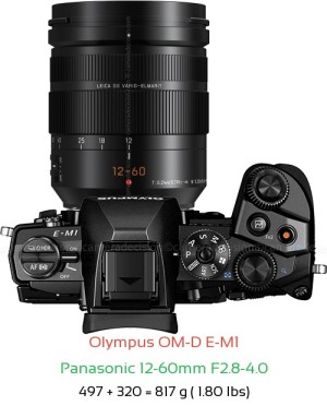 Olympus E-M1 Camera and Panasonic 12-60mm F3.5-5.6 Lens