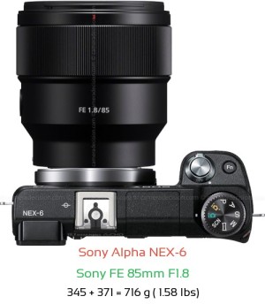 Sony NEX-6 Camera and Sony FE 50mm F1.8 Lens
