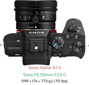 Sony A7 II Camera and Sony FE 50mm F1.8 Lens