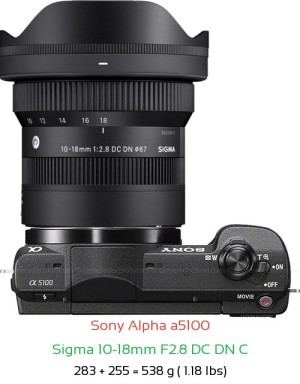 Sony a5100 Camera and Sigma 18-50mm F2.8 DC DN C Lens