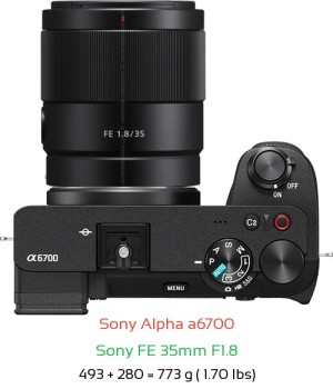 Sony A6700 Camera and Sony FE 28mm F2 Lens