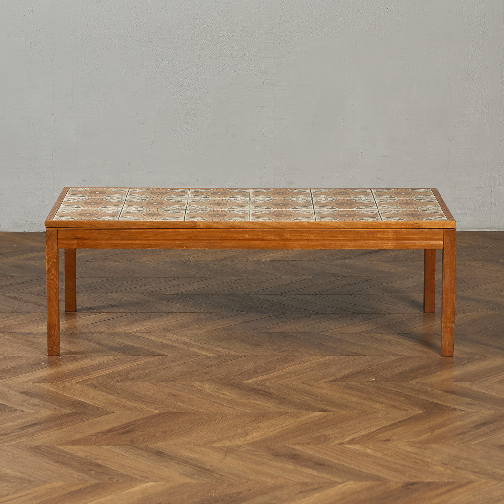 イギリス ヴィンテージ タイルトップ コーヒーテーブル センター