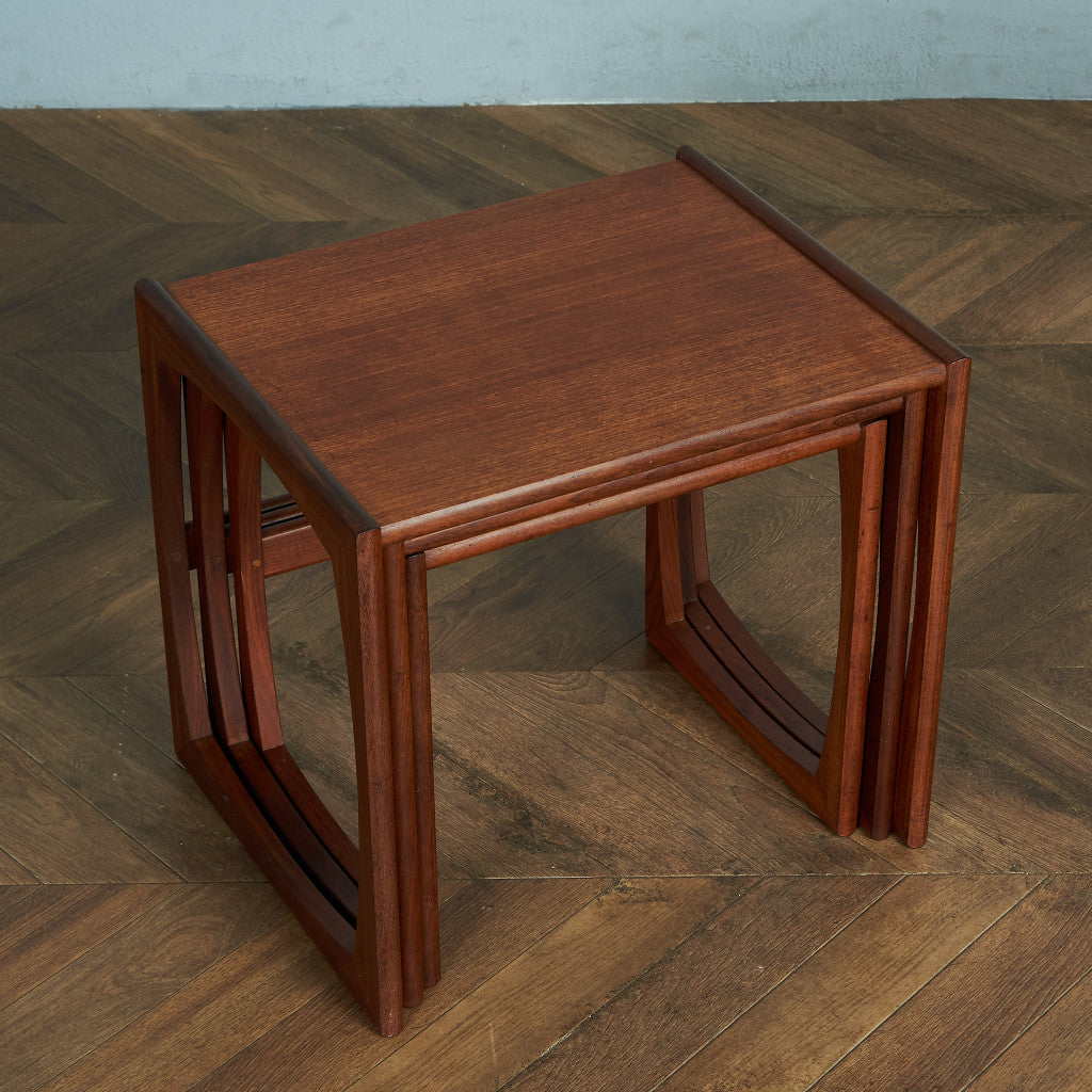 人気！コンパクト G-Plan 木製ネストテーブル 3点セット ブラウン 人気