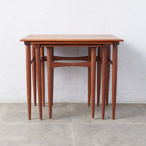 61207]デンマーク Kai Kristiansen ヴィンテージ ネストテーブル 北欧