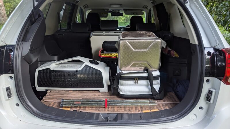 ポータブルミニクーラーは夏キャンプの冷房になるのか実験！ナカトミ