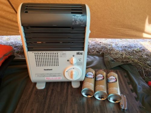 イワタニの風暖は冬キャンプでも大活躍！暖かさと使いやすさが最高