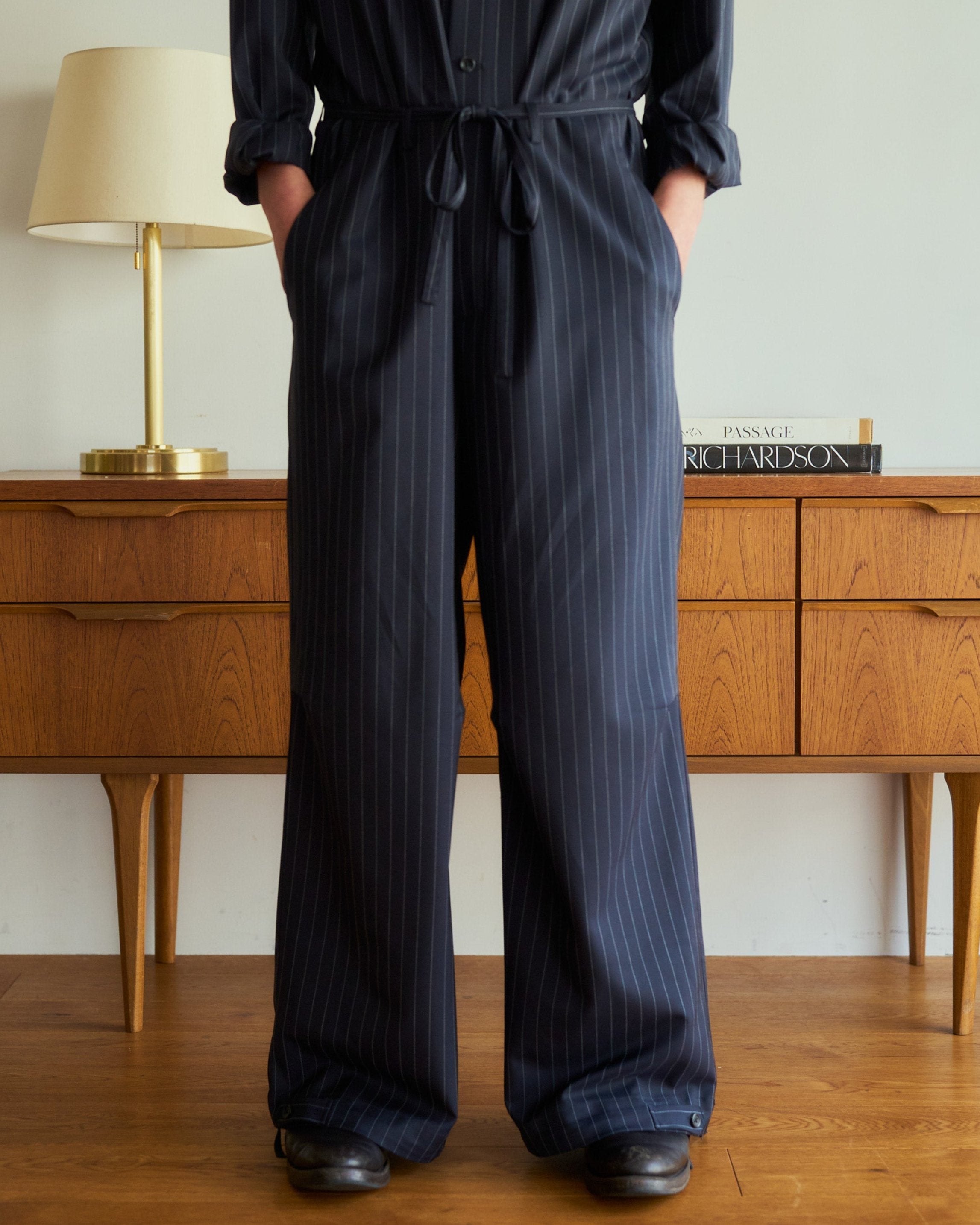 open collar belted assort l/s jump suit – CAMPHOR WOOD - OFFICIAL