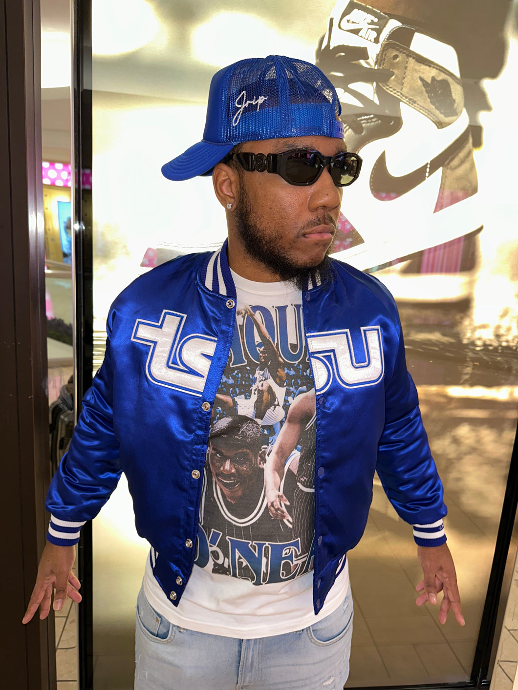 Men) Tennessee State University Satin Jacket – Campus Remix