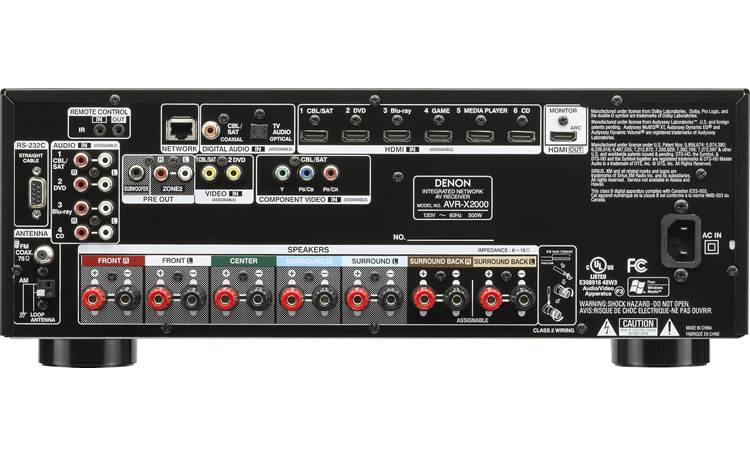 Denon AVR-X2000 IN-Command 7.1-channel home theatre receiver with