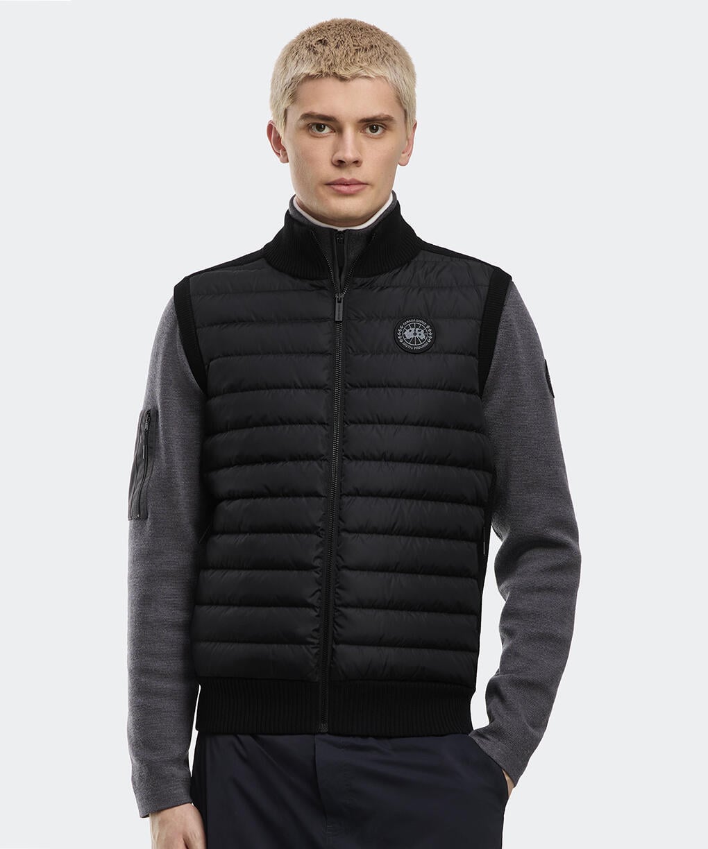 ハイブリッジ ニット ベスト ブラックレーベル(6829MB)｜カナダグース