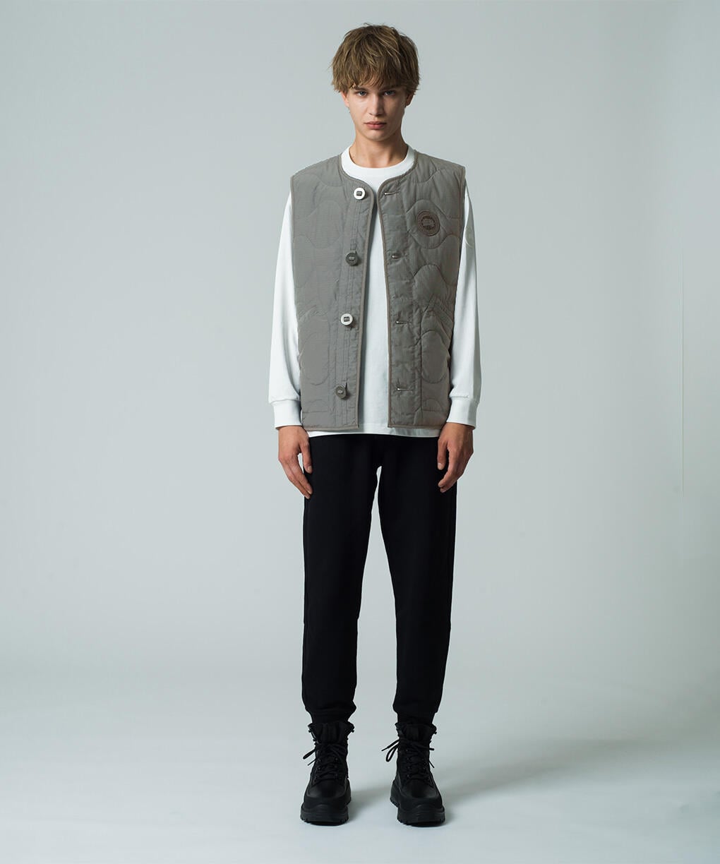 キンロス リバーシブル フリース ベスト ブラックレーベル