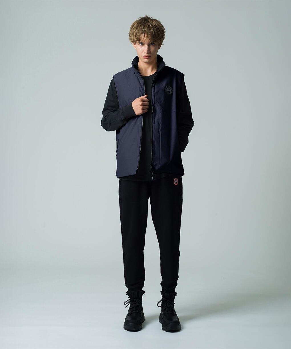 キンロス リバーシブル フリース ベスト ブラックレーベル