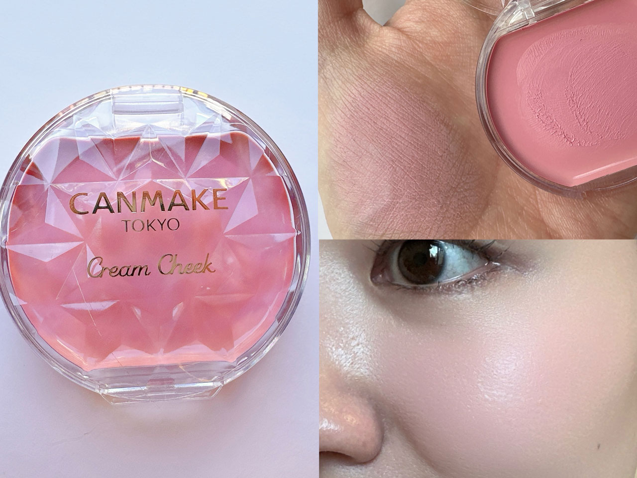 コスメお試し】キャンメイク クリームチークに白みピンク登場♡全色