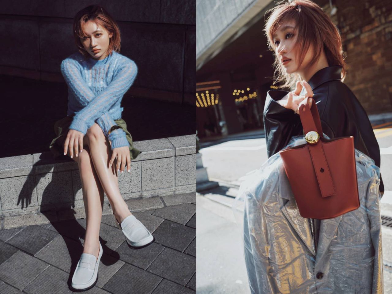 ロエベ】大注目「バケツ型バッグ」が日常コーデを格上げ！ローファーも