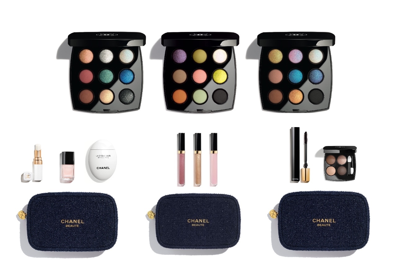 シャネル・11/7、11/14限定発売】9色アイパレット＆ポーチ付きホリデー