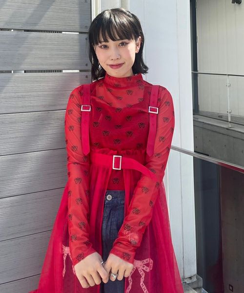 RIBBON SEE THROUGH TOPS | Candy Stripper（キャンディ ストリッパー