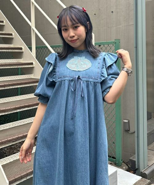 DEAR MINE BIG COLLAR DRESS | Candy Stripper（キャンディ