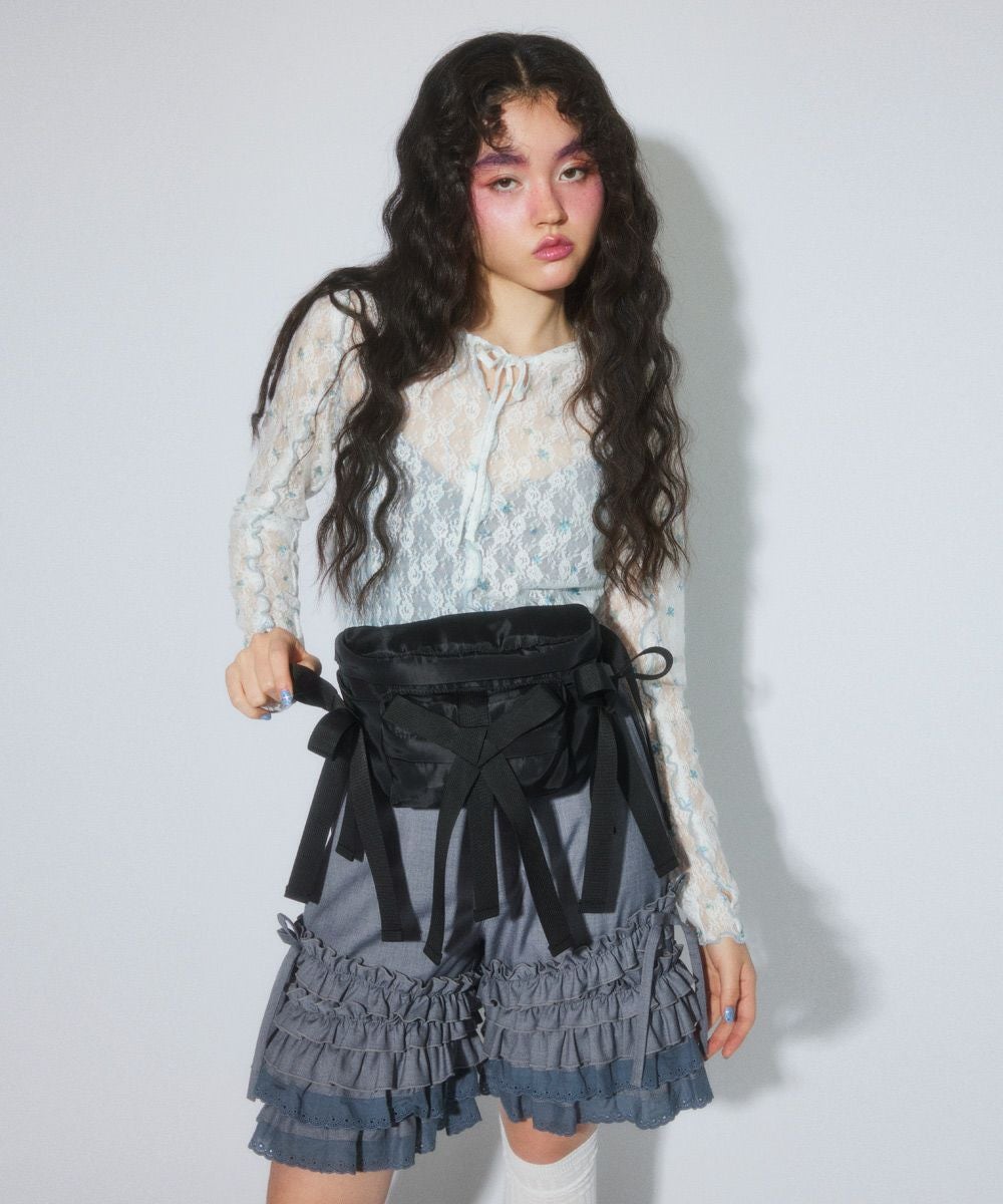 FANCY RIBBON WAIST BAG | Candy Stripper（キャンディ ストリッパー