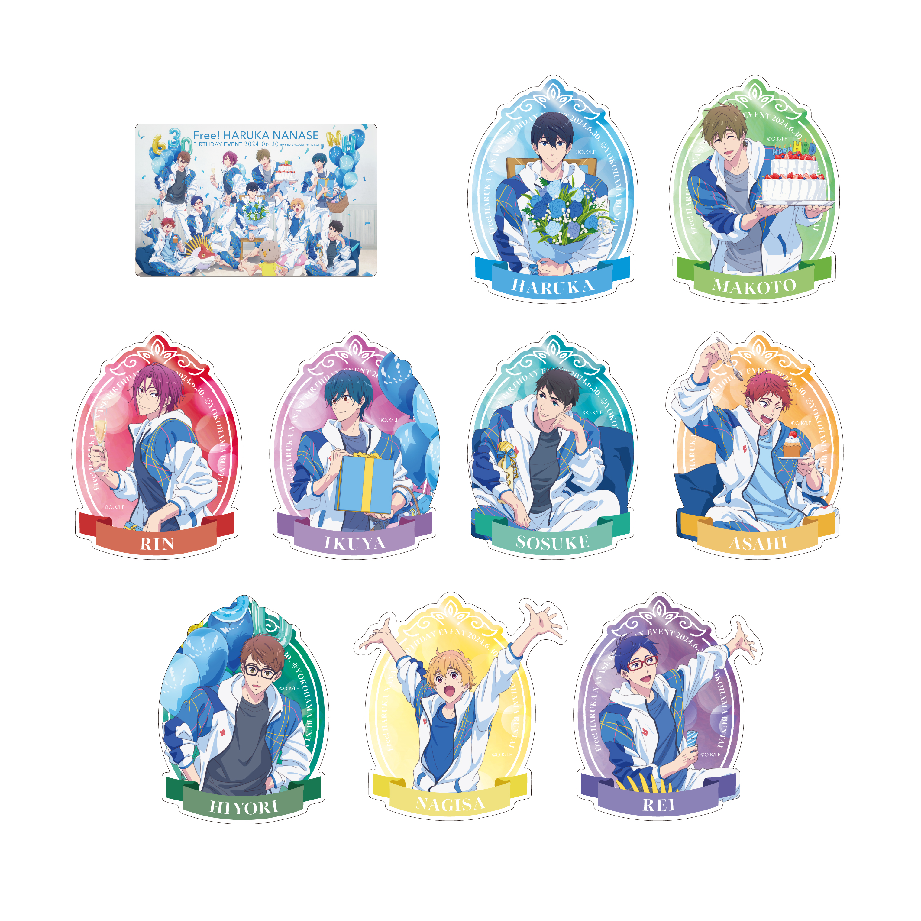 クリアカードキーホルダー／七瀬 遙(Free! HARUKA NANASE BIRTHDAY