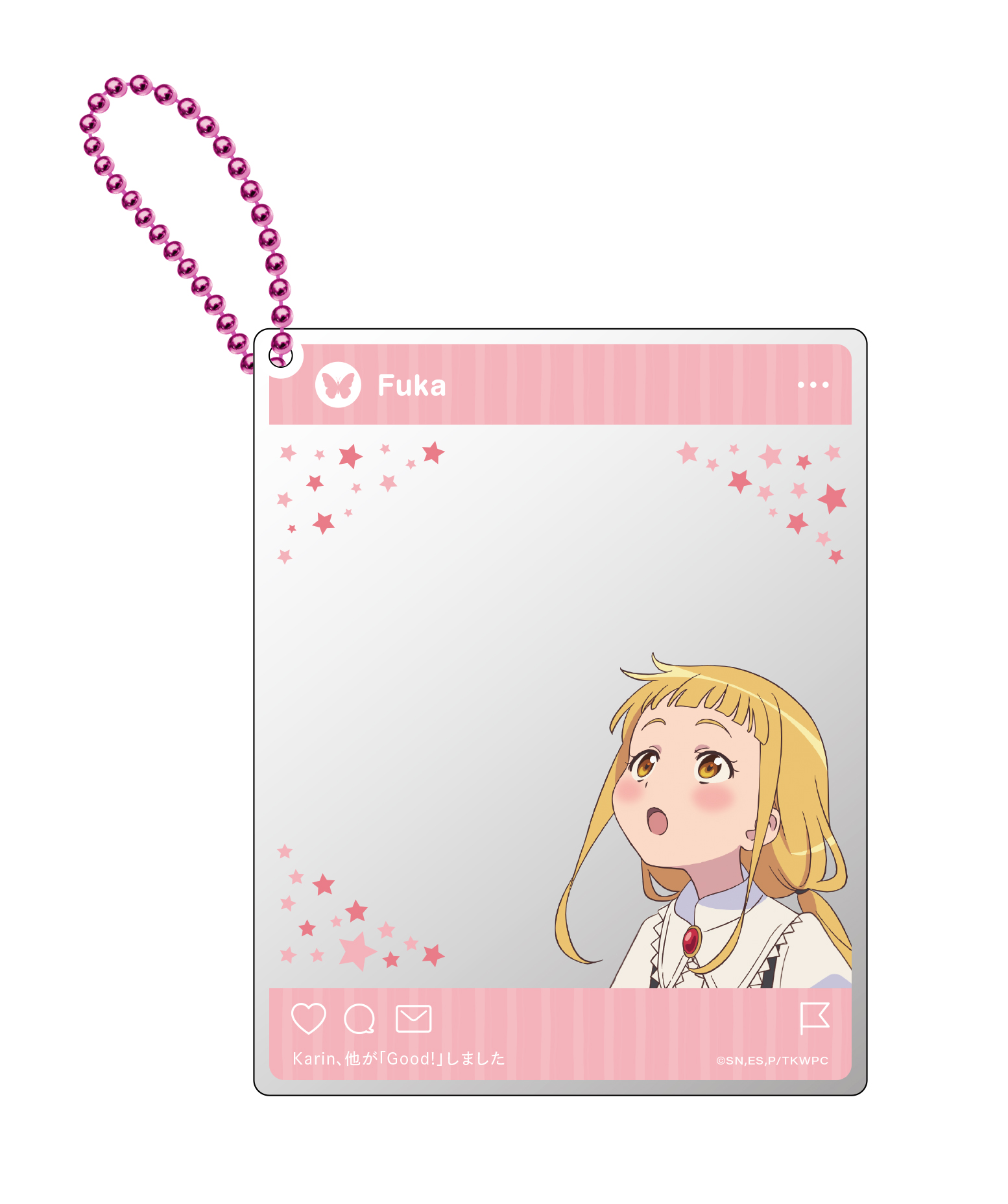 SNS風アクリルカードキーホルダー（フウカ） | きゃにめ