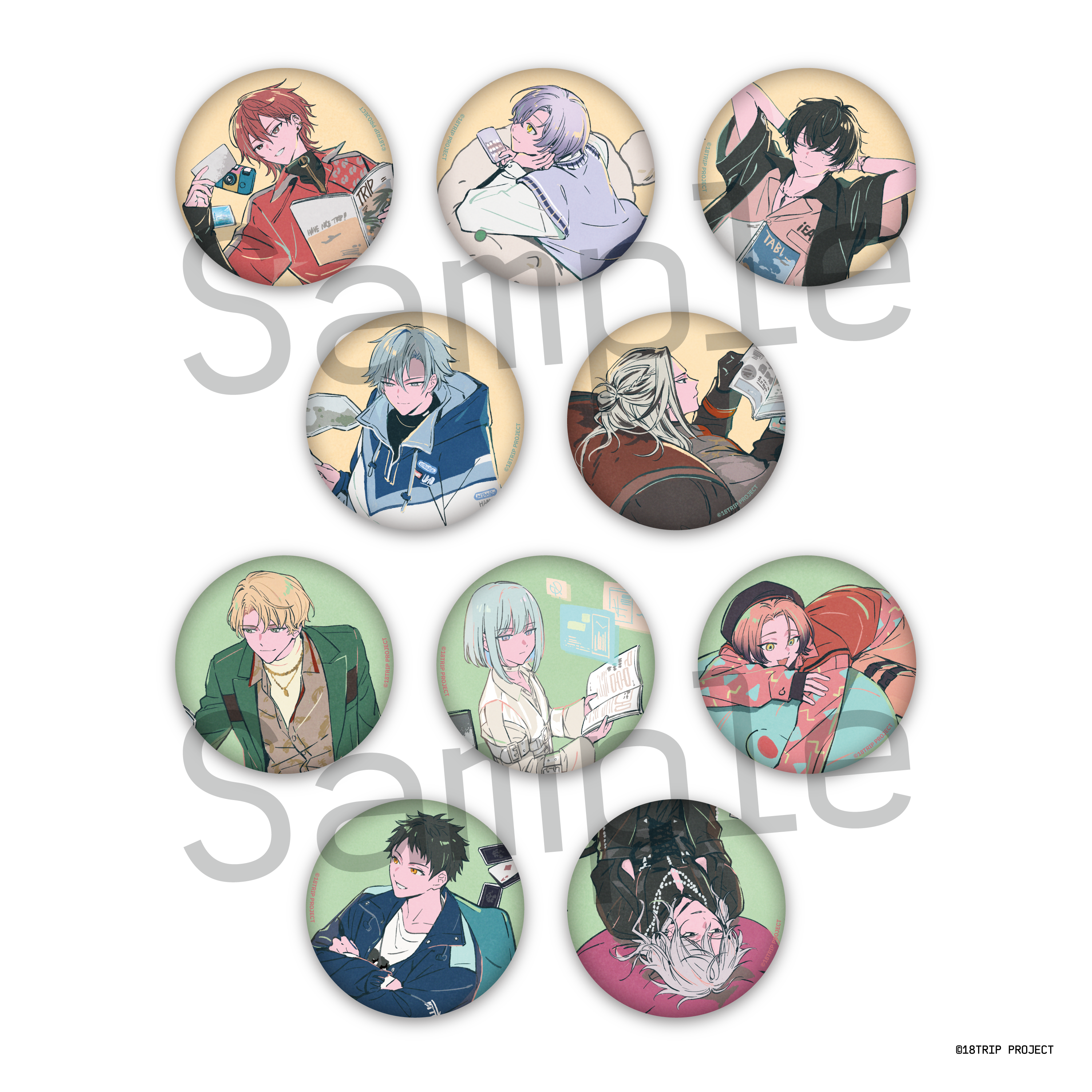 18TRIP HAMA Nice Trip 缶バッジコレクション（R1ze・Ev3ns