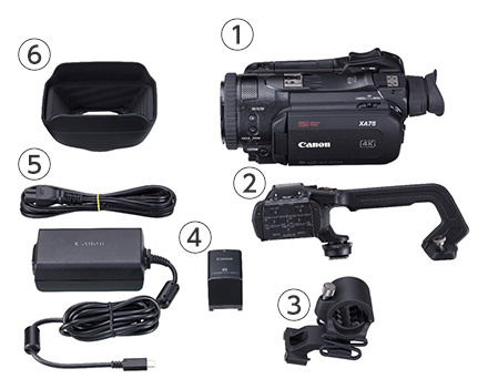 主要アクセサリー XA75・XA70：業務用デジタルビデオカメラ｜法人