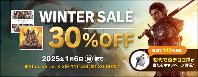 ファイナルファンタジーXIV: 黄金のレガシー』発売後、初の製品版30