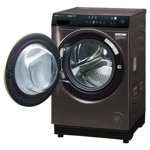 アクア ドラム洗濯機 左開き 洗濯12.0kg 乾燥6.0kg 幅59.5cm まっ直ぐ