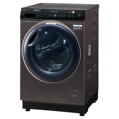 アクア ドラム洗濯機 右開き 洗濯12.0kg 乾燥6.0kg 幅59.5cm まっ直ぐ