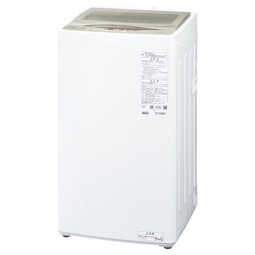 アクア 全自動洗濯機 洗濯：6.0kg 簡易乾燥 幅52.5cm 3Dアクティブ洗浄