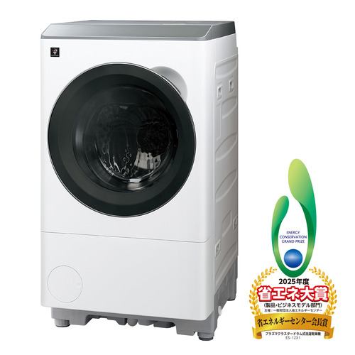 シャープ ドラム式洗濯機 左開き 洗濯12.0kg 乾燥6.0kg 幅64cm 自動お