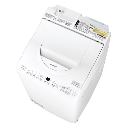 シャープ 縦型洗濯機 洗濯6.5kg 乾燥3.5kg 穴なし槽 ガンコつけおき