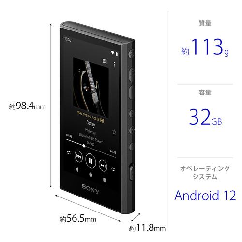 ソニー NW-A306 B ウォークマン ハイレゾ音源対応 WALKMAN A300