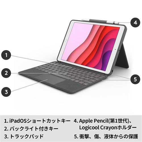 ロジクール iK1057BKA ロジクール COMBO TOUCH for iPad (第7世代用