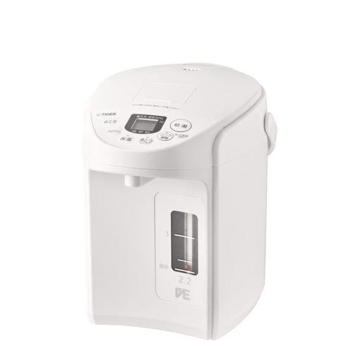 タイガー魔法瓶 PIQ-G220WC VE電気ポット 2.2L クールホワイト